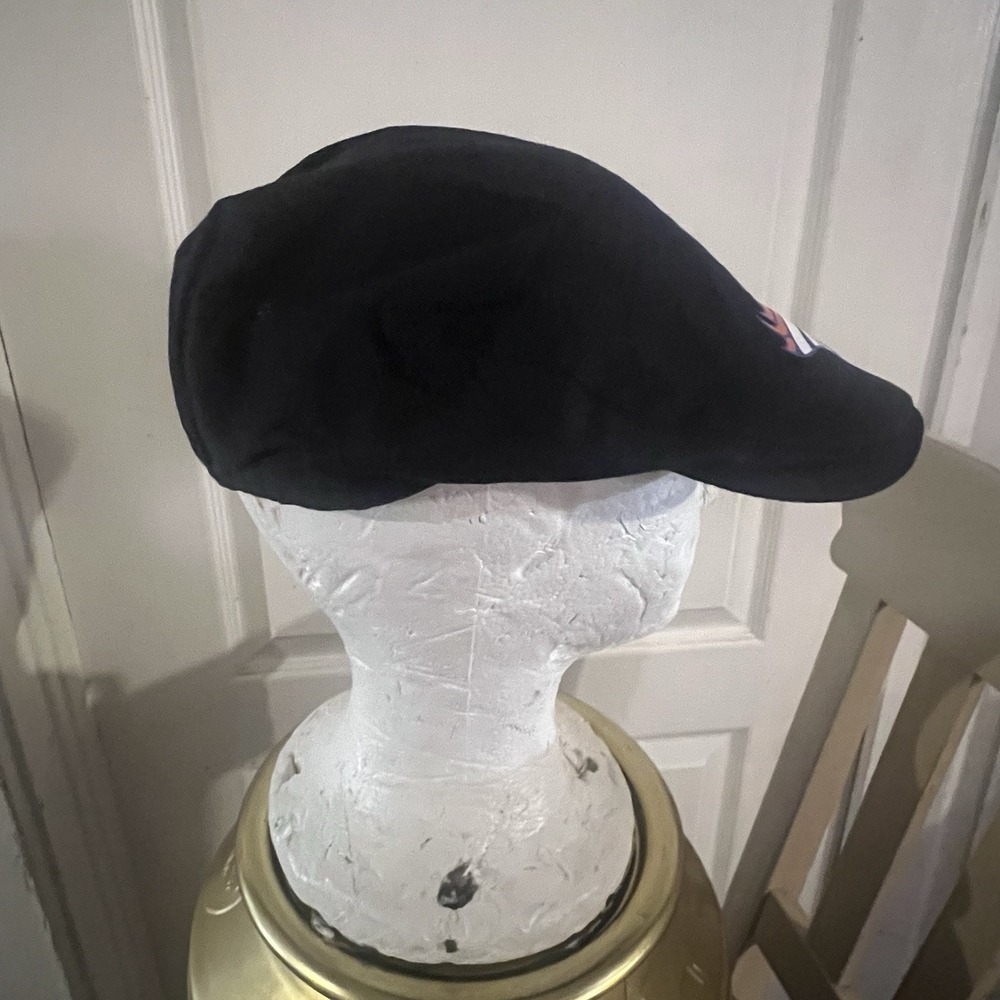 STETSON BlACK BRONCO'S LINEN BERET HAT-Size Lg-X-large ***RARE*** - Picture 4 of 11